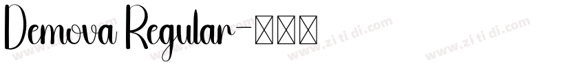 Demova Regular字体转换